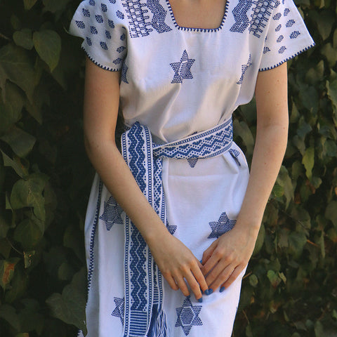 Kaftan Málaga - Rosa Mexicano con aplicaciones en Bugambilia