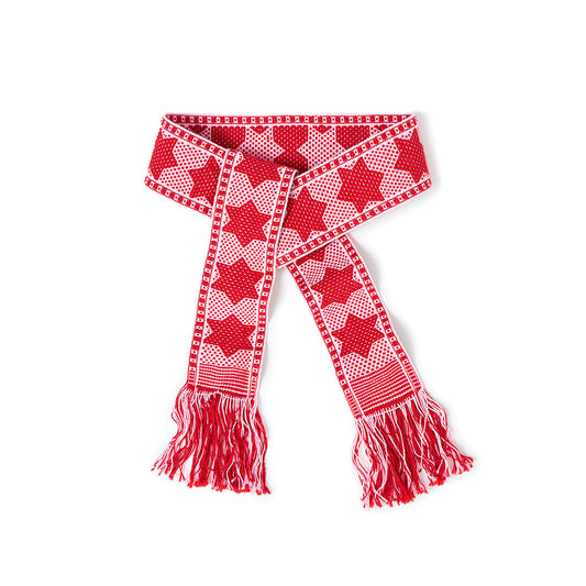 Cinto Rojo Con Blanco Estrellas