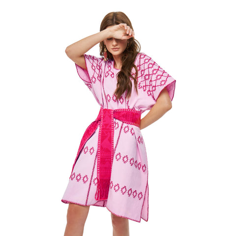 Kaftan Bugambilia - Rosa Bordado